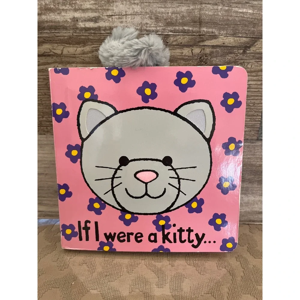 Jellycat If I Were a Kitty Board Book Anne Wilkinson Touch and Feel Sensory Toy